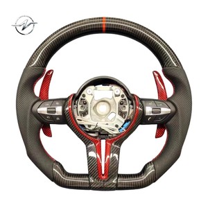 Volante Deportivo de 12 Puntas con Diseño de Carreras, en Cuero Perforado y Fibra de Carbono Forjada para <span class=keywords><strong>BMW</strong></span> E60 - Product Image 2