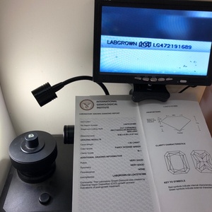 Diamant bleu de laboratoire cultivé, taille coussin, 1,5 carats, SI1, vert intense fantaisie, CVD - Product Image 3