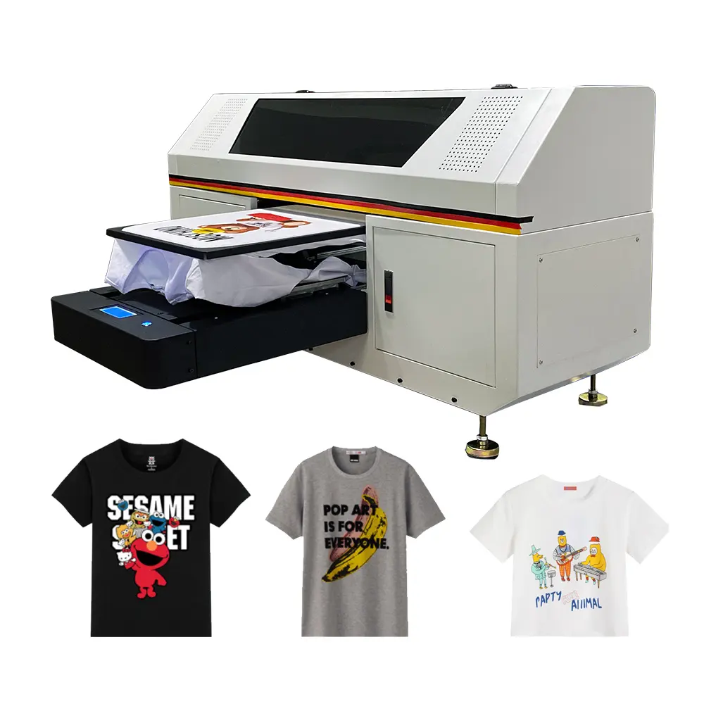 Automatische A3 Dtg 6 Kleuren Flatbed Printer Multifunctionele Dtg Printer Tas Jeans Direct Hoodie Epson Dx5 Xp600 4720 Printkop