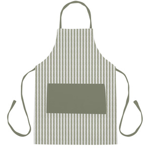 Wholesale Yarn Dyed Cotton Stripe Checked <b>Kitchen</b> <b>Apron</b> Custom Color Dyed Premium Quality Soft Durable Cooking <b>Apron</b> For Home - Product Image 1