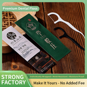 Filo Interdentale in Plastica con Logo Personalizzato, Confezionato Singolarmente, Usa e Getta per Ristoranti, Forma a Y Piatta, Marchi di Filo Interdentale Confezionato Singolarmente - Product Image 3