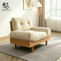 Supplier Cina harga terbaik sofa cloud custom siap kirim, furnitur ruang tamu personalisasi, sofa kayu berlapis kain