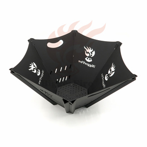 OEM/ODM Modern Steel Fire Pit Stove Small <strong>Folding</strong> Design Camping <strong>Firepit</strong> for Outdoor Patios and Gardens Factory-Packed - Product Image 5