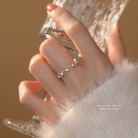 Nuevo anillo de dedo abierto de corazón hueco de Plata de Ley 925, diseño Simple, joyería Unisex, regalos de bodas, aniversarios de fiesta, venta al por mayor