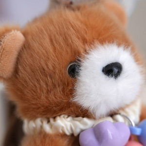 Lindo Llavero de Peluche 3D de Mini Dinosaurio, <span class=keywords><strong>Koala</strong></span>, Conejo, Panda, Mono, para Máquina de Garras, Colgante para Bolso, Animal de Peluche Suave - Product Image 3