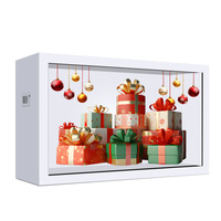 Vitrine d'affichage 3D LCD/OLED transparente blanche de 85 pouces pour supermarchés, aéroports et gares à grande vitesse - Fabricant