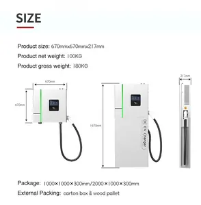 TUV 30kw 40kw 60kw 80kw 120kw 180kw commercial dc rapide CCS2 GB/T ev chargeur OCPP POS 4G station de charge de véhicule