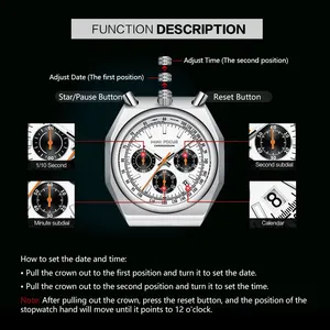 <span class=keywords><strong>MINI</strong></span> <span class=keywords><strong>FOCUS</strong></span> MF0601G 0601G <span class=keywords><strong>Reloj</strong></span> cronógrafo de cuarzo para hombre <span class=keywords><strong>Reloj</strong></span> de pulsera luminoso resistente al agua con calendario - Product Image 6
