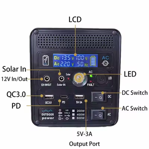 UFlightRC BSDY Portable Power Station 200W Solar Generator LCD Screen Energy Storage Supply for Outdoor <b>Drone</b> <b>Accessories</b> - Product Image 3