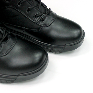 Bottes tactiques de randonnée et d'escalade pour hommes, en cuir noir, anti-chocs, antidérapantes, pour l'entraînement en extérieur – Prix usine - Product Image 2