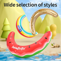 Swimbobo plus de 3 ans bébé lune lisse sous les bras gonflable épaissir PVC anneau flottant jouets d'eau enfants natation flotteurs