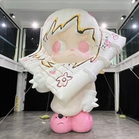 Mascotte gonflable géante en peluche Zsiga, personnalisée, pour la publicité commerciale, personnage de dessin animé gonflable