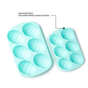 Accesorios de cocina, 6 cavidades, forma de <span class=keywords><strong>huevo</strong></span> ovalado, herramientas para hornear hechas a mano, <span class=keywords><strong>molde</strong></span> de silicona para jabón, <span class=keywords><strong>molde</strong></span> de silicona para pastel, <span class=keywords><strong>molde</strong></span> para pudín, <span class=keywords><strong>molde</strong></span> para <span class=keywords><strong>huevo</strong></span> de <span class=keywords><strong>Pascua</strong></span> - Product Image 6