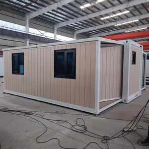 Casa contenedor expandible de lujo de 40 pies, casa móvil plegable prefabricada de fácil movimiento, Panel sándwich de acero completo de 2-3 dormitorios - Product Image 4