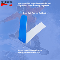Sangle de ski réglable en EVA personnalisée en usine avec boucle auto-agrippante pour les sports de neige