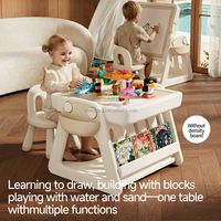 Mesa de Bloques de Construcción para Niños VSUCH, Pizarra Plegable Multifuncional para Dibujar, Juguete Educativo de Ensamblaje para Niños y Niñas
