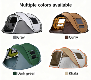 Pare-soleil double couche étanche à la neige pour le <span class=keywords><strong>camping</strong></span>, ouverture automatique rapide et étendue pour la plage, le glamping et les tentes, tente dôme - Product Image 6