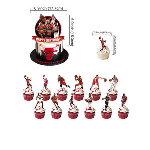 Nouveau NBA <span class=keywords><strong>Chicago</strong></span> <span class=keywords><strong>Bulls</strong></span> enfants fête d'anniversaire décoration fournitures insérer drapeau ballon bannière sport thème fête fournitures - Product Image 4