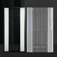 Grille de ventilation linéaire réglable en aluminium pour plafond, diffuseur d'air, fente lumineuse pour CVC, bureau, centre commercial, hôpital