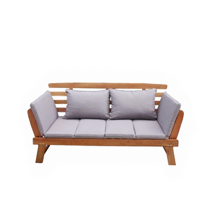 Modern Acacia Solid Wood Durable Daybed <b>Bench</b> Outdoor Furniture for Park & Mall Use Contemporary Design Vietnam - Product Image 1