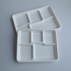 Customizable Eco-Friendly Biodegradable Plant Fibre Disposable <strong>Hospital</strong> Food <strong>Tray</strong> for Camping Direct from Factory - Product Image 1