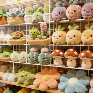 Juguetes de Peluche Personalizables de 8 Pulgadas con Forma de Trampa de Moscas de Venus, Suculentas, <span class=keywords><strong>Cactus</strong></span>, Hongos, Frutas y Flores, para Artículos Culturales - Product Image 1