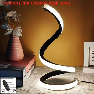 Python <b>Light</b> Creative Desk Lamp <b>LED</b> <b>USB</b> Powered Touch Control Multicolor Changing Modern Design Home Office Lighting - Product Image 1