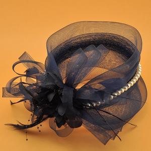 Fascinator <span class=keywords><strong>Chapeau</strong></span> de <span class=keywords><strong>Mariage</strong></span> en Organza Floral pour <span class=keywords><strong>Femme</strong></span>, Bandeau Épingle à Cheveux Élégant pour Cérémonie ou Réception - Product Image 5