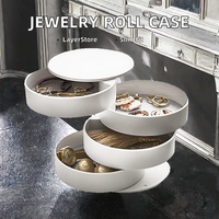 Boîte de rangement et de présentation multicouche compacte en plastique pour bijoux, capacité 0-1L, pour colliers et boucles d'oreilles, modèle K448 Lisaa Home