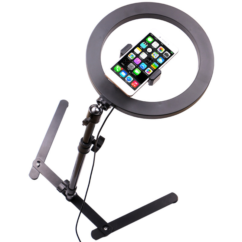 Anneau Lumineux LED 10" Avec Trépied - Télécommande Sans Fil - 3 Modes De Couleur - Pour Streaming Et Maquillage