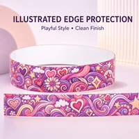 Bande de protection décorative Vitaspace Graffiti colorée pour bord de raquette de pickleball, anti-rayures, protection de cadre, protection de peinture