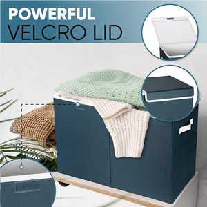 Lớn có thể gập lại hộp lưu trữ quần áo nhồi bông đồ chơi thực phẩm giày làm sạch nguồn cung cấp hiện đại đa chức năng nhà tủ quần áo phòng tắm - Product Image 4