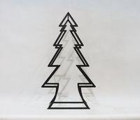 Support de sapin de Noël en fer noir, base métallique, ornement en fil métallique, décoration murale artisanale, accessoires élégants pour la décoration murale, marque Ripple