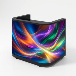Station <span class=keywords><strong>DJ</strong></span> portable avec façade de table, écran LED vidéo et console <span class=keywords><strong>DJ</strong></span> - Product Image 1