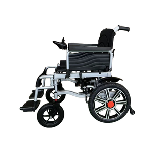 Fauteuil roulant électrique pliable certifié CE ISO avec 2 moteurs à balais en acier au carbone, batterie au lithium 12Ah - Product Image 4
