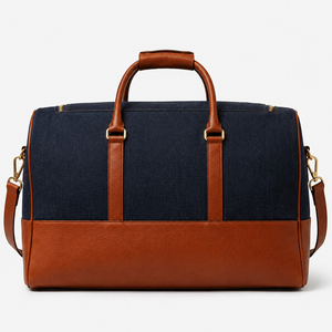 Sac de voyage en cuir PU pour hommes, sac à bandoulière de grande capacité, sac à bagages de voyage d'affaires, sangle réglable - Product Image 4