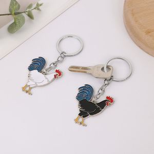 Accesorios de moda al por mayor: Llavero de pollo de dibujos animados con colgante de gallo, pájaro y animal - Product Image 1