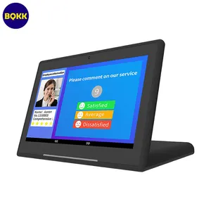 L type 7 inch touch screen Customer Feedback POS system POE RJ45 NFC desktop android All in one PC