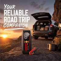 Arrancador de Coches y Motocicletas de Alta Potencia 8250A, Batería Portátil de 16000mAh con Linterna LED