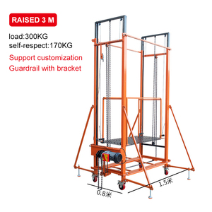 Piattaforma di Sollevamento Elettrica in Lega di Alluminio da 500kg, Elevatore di Sicurezza Automatico con Telecomando, Mobile, 2m-10m - Product Image 3
