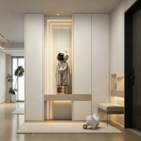 Meuble de rangement modulaire sur mesure avec tiroirs pour chaussures, idéal pour les projets d'aménagement intérieur de luxe résidentiel