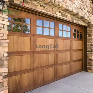 Porte de garage en bois massif Andexin, style australien, naturelle, respirante, robuste, apparence unique pour les résidences modernes haut de gamme - Product Image 1