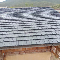 Natürliche Zedernholz-Dachschindeln Synthetische Polymer-Verbundstoff-Dachmaterialien Einfache Installation Holzschindel-Stil Antike Zedernholz-Dachziegel