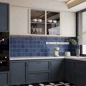 Juego de Muebles de Cocina Modulares Modernos de Estilo Europeo en Forma de L, Puertas de Madera Maciza, Construcción de Tablero de Melamina, Acabado de Alto Brillo - Product Image 2