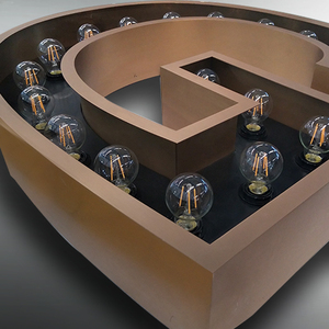 Cho cosun tùy chỉnh LED Light-up Bong bóng chữ màu vàng màu xanh lá cây màu đỏ Neon Ống dấu hiệu cho đám cưới tổ chức sự kiện trang trí biến Áp Điện - Product Image 3