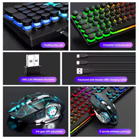 Produk Baru TWOLF TF380 Gaming Keyboard dan Mouse Combo Keyboard dan Mouse Isi Ulang dengan Mousepad 3 in 1