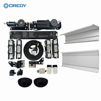 Sistem Pintu Geser Otomatis Modern OREDY dengan Sensor Pembuka Kaca, Kit Motor Listrik AC, Kapasitas Beban 150kg untuk Vila Komersial