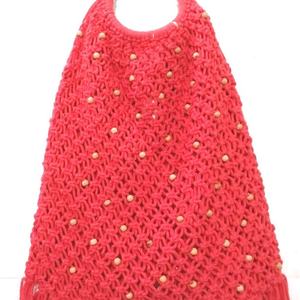 Sac à main en perles de jute naturel fait à la main pour femme élégante accessoire de mode polyvalent pour une utilisation en extérieur - Product Image 1