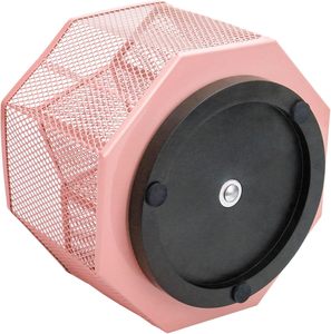 Portapenne da Scrivania in Rete, Organizzatore per Matite e Pennarelli, Contenitore per Cancelleria di Grande Capacità per Casa e Ufficio, <span class=keywords><strong>Rosa</strong></span> - Product Image 3