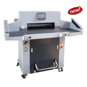 Cortador de papel hidráulico da fábrica, máquina automática de corte de papel para 520mm